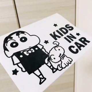 クレヨンしんちゃん シロ キッズインカー ステッカー / ベイビーインカー(車外アクセサリ)