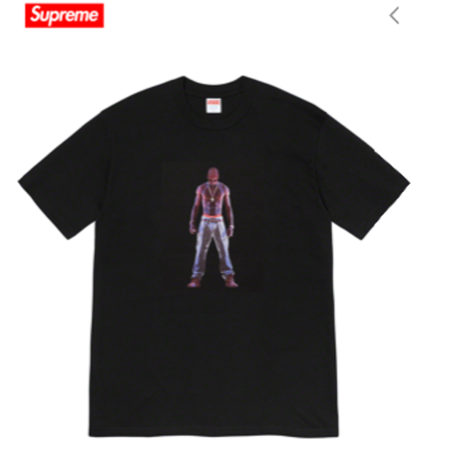 Supreme - supreme tupac hologram tee 黒　m