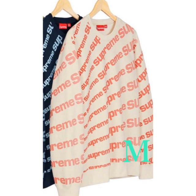 Supreme Radial Crewneck ナチュラル M