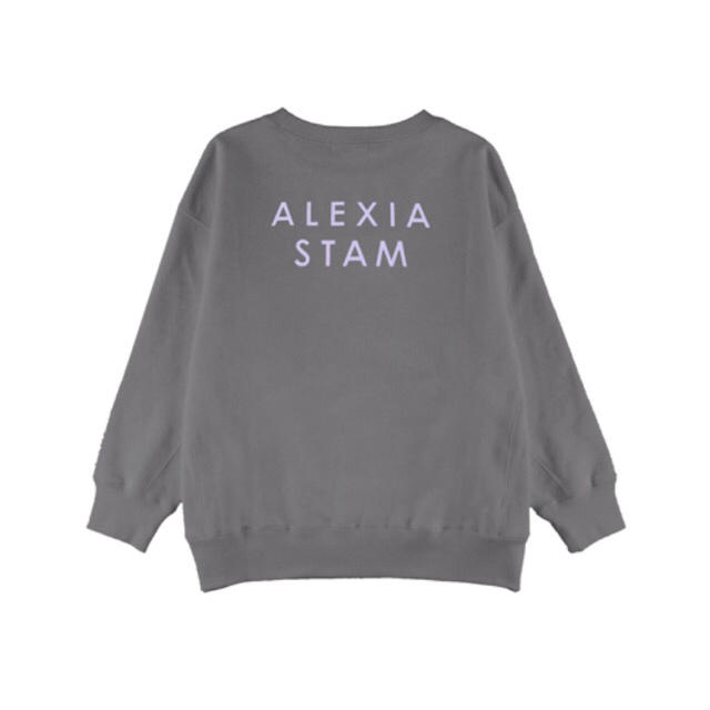 ALEXIA STAM   バックロゴパーカー　チャコール