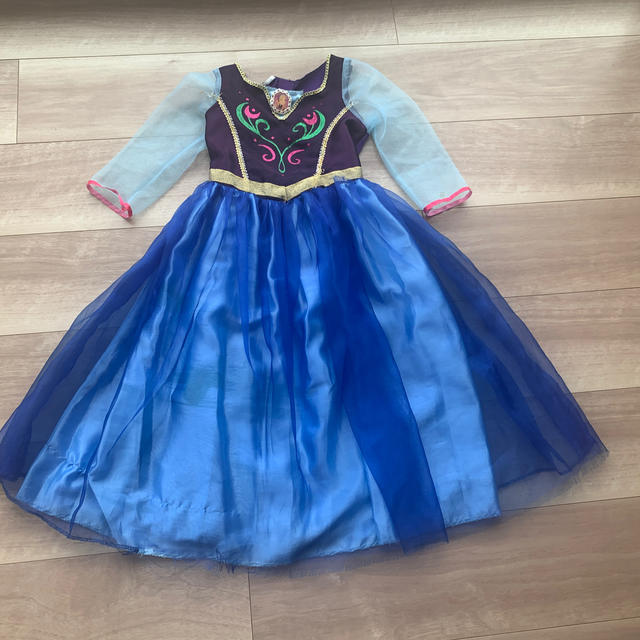 アナと雪の女王(アナトユキノジョオウ)のアナドレス_110cm キッズ/ベビー/マタニティのキッズ服女の子用(90cm~)(ドレス/フォーマル)の商品写真