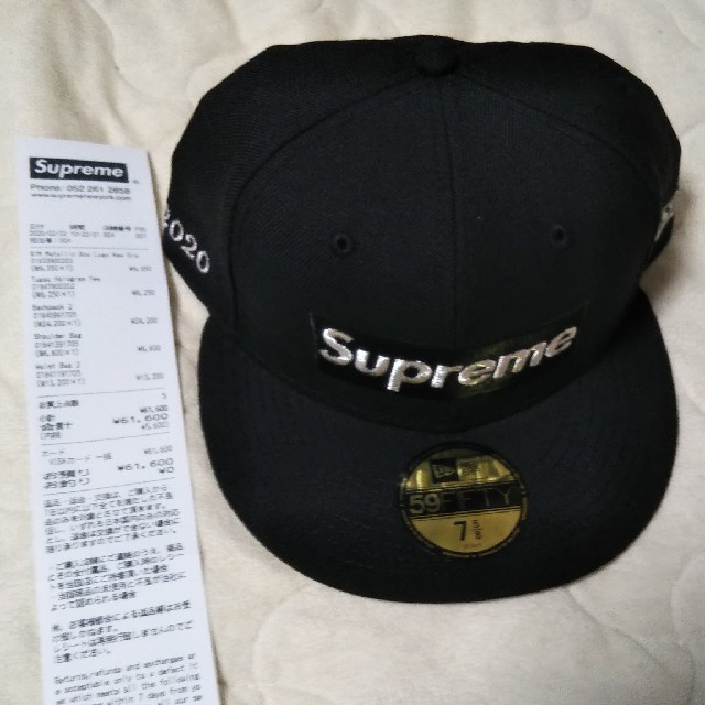 Supreme New Era Metallic Box Logo(黒)