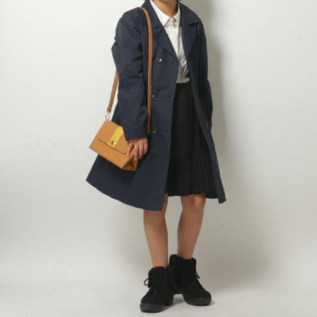 ikka(イッカ)の新品 イッカ トレンチコート 120cm ネイビー キッズ/ベビー/マタニティのキッズ服女の子用(90cm~)(コート)の商品写真