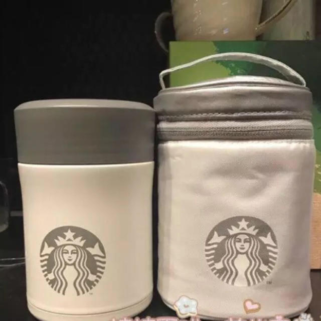 Starbucks Coffee(スターバックスコーヒー)のバッグ付！ステンレスフードジャー 台湾スターバックス 海外 サーモススープジャー レディースのバッグ(トートバッグ)の商品写真