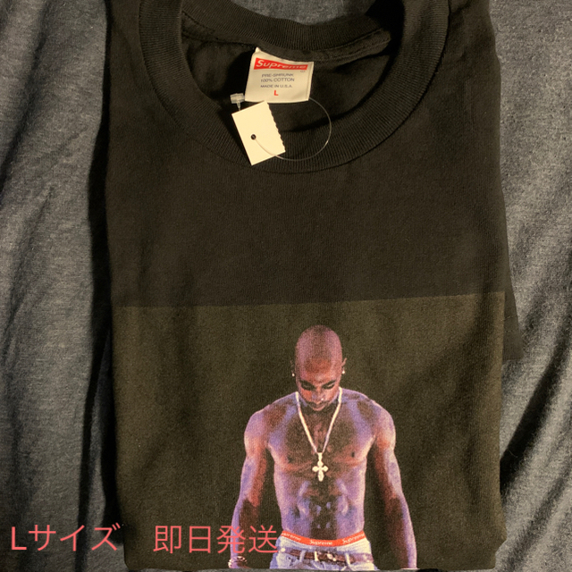 supreme Tupac Hologram Tee BLACK Lサイズ - Tシャツ/カットソー(半袖