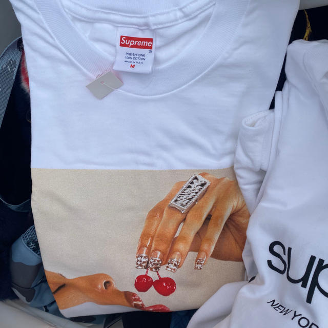 20ss Supreme CHERRIES tee tシャツ　白　チェリー　m