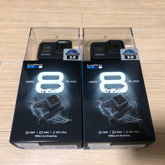 完売】 - GoPro 【新品】4台 GoPro CHDHX-801-FW Black HERO8 ビデオ ...