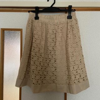 ロペピクニック(Rope' Picnic)の【美品】ROPE' PICNIC リバーシブル レース 膝丈スカート(ひざ丈スカート)