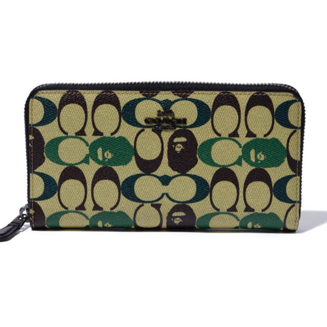 BAPE X COACH ZIP AROUND WALLET