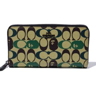 アベイシングエイプ(A BATHING APE)のBAPE X COACH ZIP AROUND WALLET(長財布)