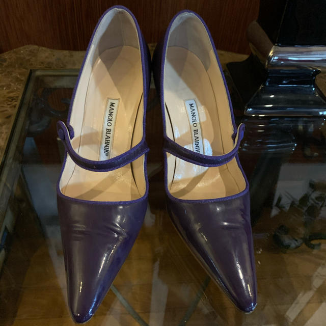 MANOLO BLAHNIK(マノロブラニク)のマノロブラニク綺麗なパープルのパンプス36お値引きしました！ レディースの靴/シューズ(ハイヒール/パンプス)の商品写真