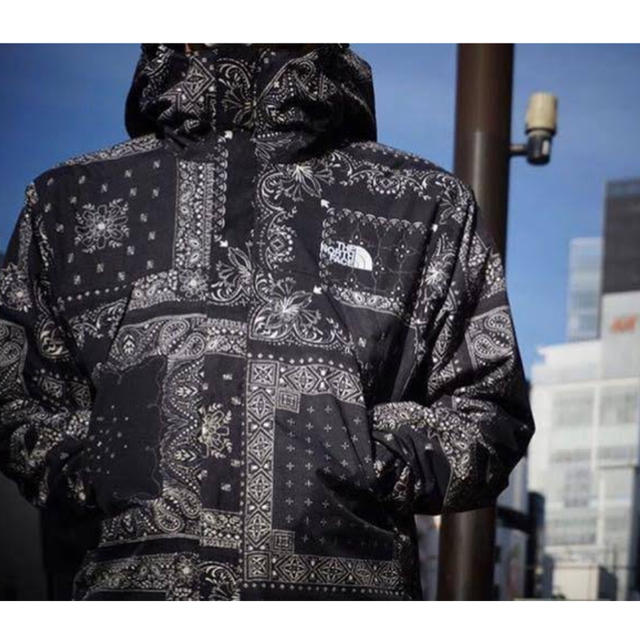 the north face novelty scoop jacket バンダナ