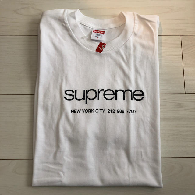 supreme shop tee L white