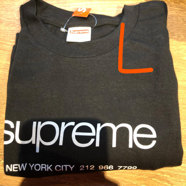 Tシャツ/カットソー(半袖/袖なし)supreme shop tee 黒　L