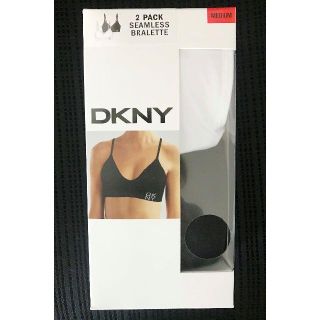 ダナキャランニューヨーク(DKNY)の新品 2枚 ★ Mサイズ DKNY シームレス ブラ ブラック ホワイト(ブラ)