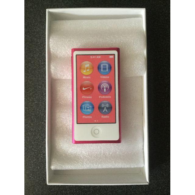 ●iPod nano 第7世代 本体 16GB ピンク 新品 コード、ケース付●