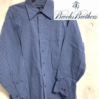 ブルックスブラザース(Brooks Brothers)の【美品!】ブルックスブラザーズ チェックシャツ ブルー 古着(シャツ)