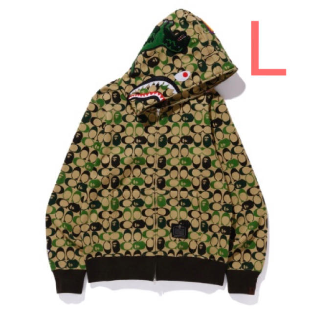 BAPE X COACH SHARK FULL ZIP HOODIE