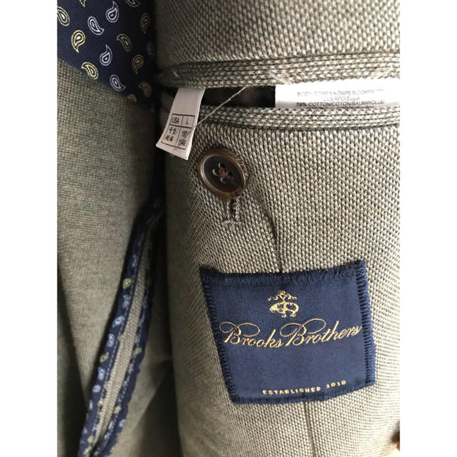 Brooks Brothers(ブルックスブラザース)のブルックスブラザーズ  コットンダブルジャケット　サイズL（日本サイズXL） メンズのジャケット/アウター(テーラードジャケット)の商品写真