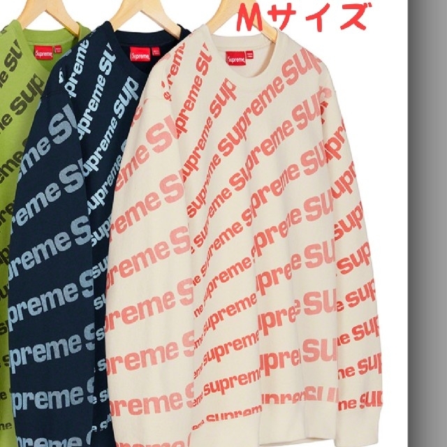 サイズ】 Supreme - supreme クルーネック ナチュラル Mサイズの サイズ