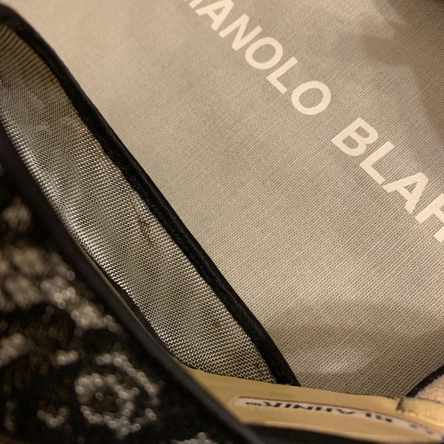 確認用　美品❤️Manolo Blahnik バックストラップのレース37