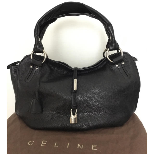 レザーバッグCeline バッグ　ビタースウィート　ブラック