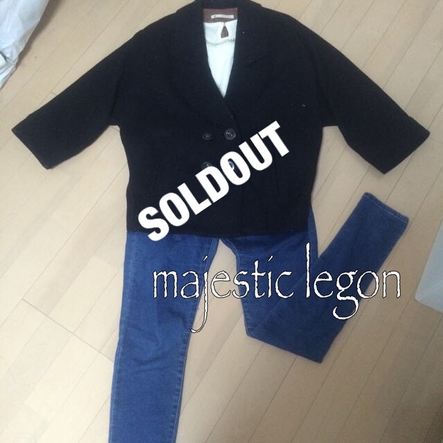 MAJESTIC LEGON(マジェスティックレゴン)のマジェ♡コクーンコート レディースのジャケット/アウター(ピーコート)の商品写真