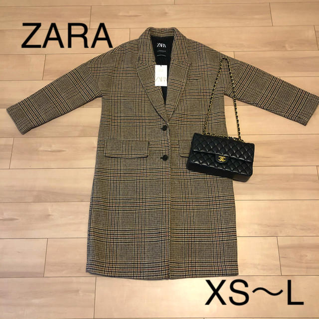 ZARA オーバーサイズ チェック柄 コート