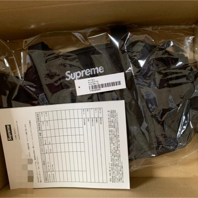 メンズsupreme 19aw ウエストバッグ　新品未使用　黒