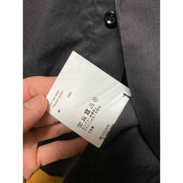 Jieda(ジエダ)の19ss JieDa  TRENCH SHIRT トレンチシャツ メンズのトップス(シャツ)の商品写真