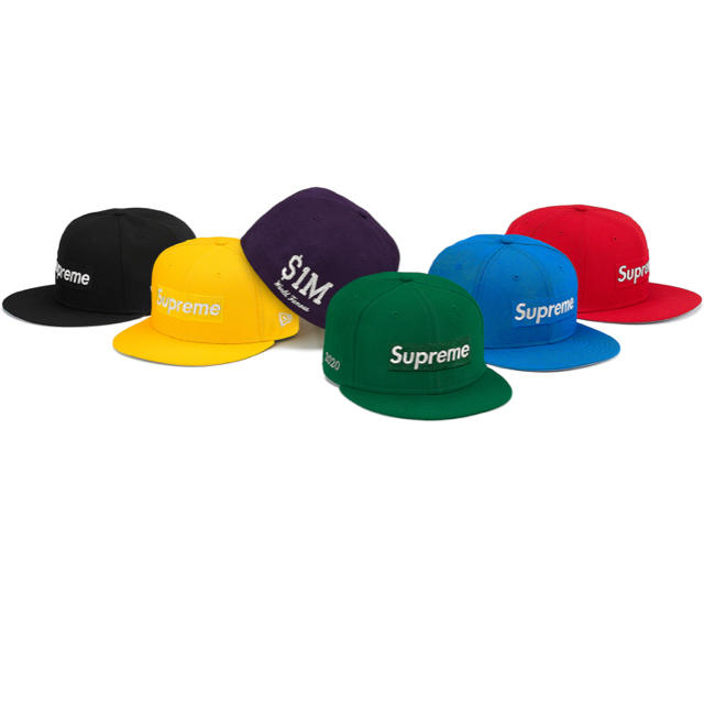 送料込　 20ss supreme newera ブラック　7 5/8