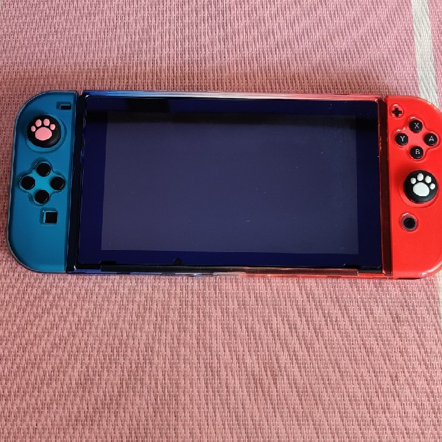 Nintendo Switch(ニンテンドースイッチ)のNintendo Switch ネオンブルー　超美品 エンタメ/ホビーのゲームソフト/ゲーム機本体(家庭用ゲーム機本体)の商品写真