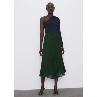 ザラ(ZARA)の新品☆ZARA ザラ プリーツ入りスカーチョ ロングキュロットパンツ(キュロット)