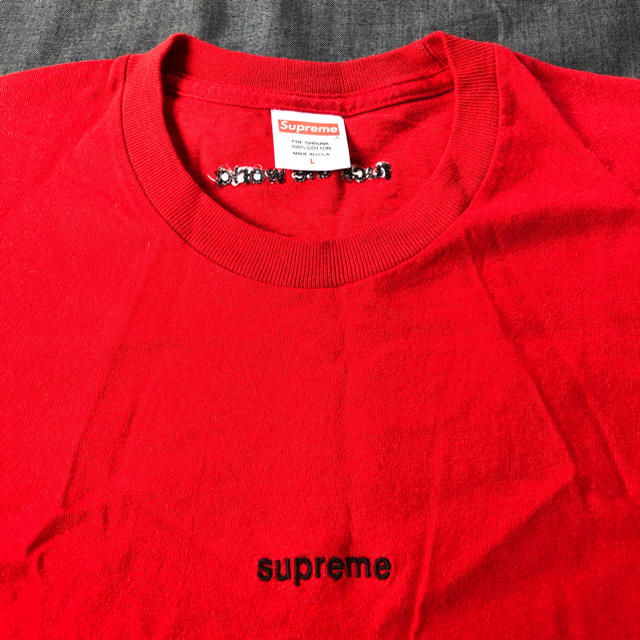 Supreme Fuck The World Tee Red Lサイズ 赤