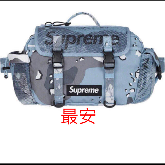 Supreme(シュプリーム)の青カモフラ シュプリーム ウエストバック supreme メンズのバッグ(ボディーバッグ)の商品写真