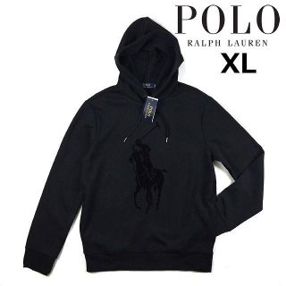 ポロラルフローレン(POLO RALPH LAUREN)のPOLO RALPH LAURENビッグポニーパーカー(XL)黒 190131(パーカー)