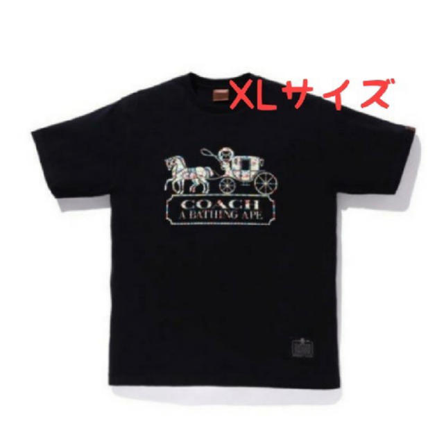 Tシャツ/カットソー(半袖/袖なし)新品 BAPE X COACH tee black XLサイズ