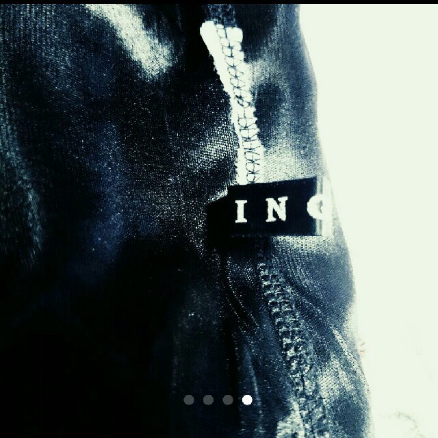 INGNI(イング)の【きれいめ】INGNI ボーダー ミニスカート ブラウン×黒  ストレッチ レディースのスカート(ミニスカート)の商品写真