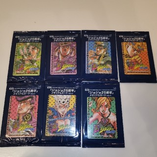 ジョジョ25周年　メモリアルカード７種(カード)