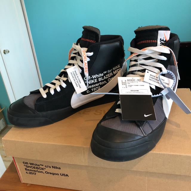 ナイキオフホワイトNIKE×offWhite THE10 BLAZER MID