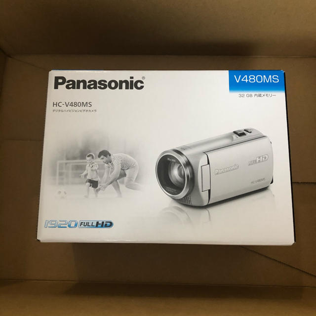 Panasonic(パナソニック)の新品 Panasonic HC-V480MS-K ブラック スマホ/家電/カメラのカメラ(ビデオカメラ)の商品写真