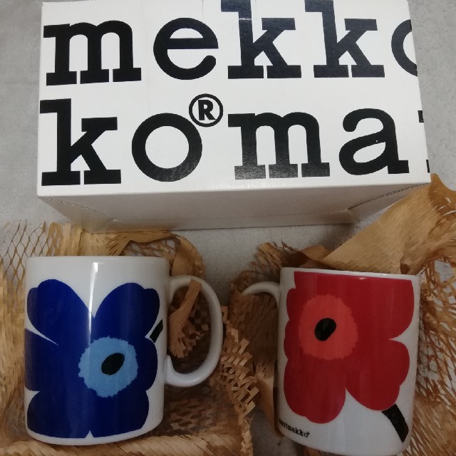 マリメッコ marimekko ペアマグカップ ウニコ - グラス/カップ