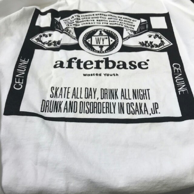 AFTERBASE - wasted youth×afterbase 大阪限定白ロンTシャツ ＸＬの ...