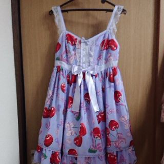 アンジェリックプリティー(Angelic Pretty)の*らら様専用* wrapping cherry JSK ヘアクリップ セット(ひざ丈ワンピース)