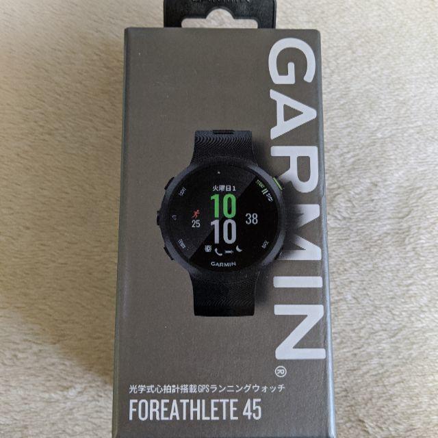 GARMIN(ガーミン)のGARMIN FOREATHLETE 45 Black 新品　未開封 メンズの時計(腕時計(デジタル))の商品写真