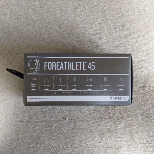 GARMIN(ガーミン)のGARMIN FOREATHLETE 45 Black 新品　未開封 メンズの時計(腕時計(デジタル))の商品写真