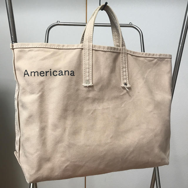 AMERICANA - アメリカーナ Americana トートバッグ ベージュの通販 by