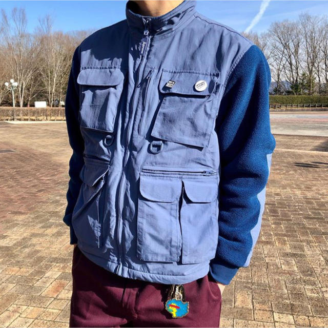 Supreme 19AW Upland Fleece Jacket S Blue