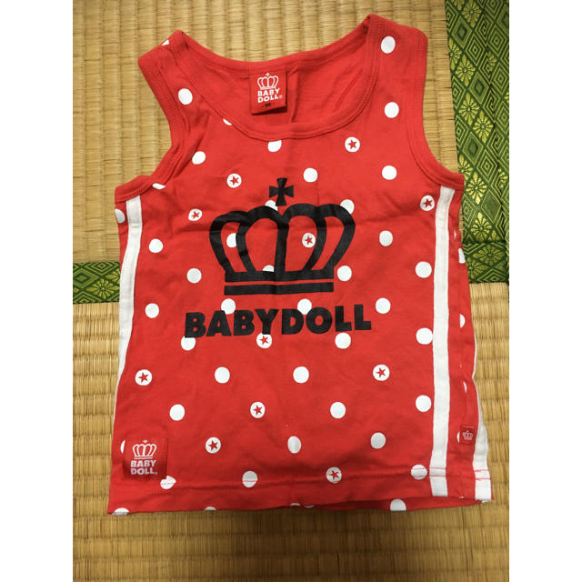 BABYDOLL(ベビードール)のBABY DOLLタンクトップ 90 キッズ/ベビー/マタニティのキッズ服女の子用(90cm~)(Tシャツ/カットソー)の商品写真