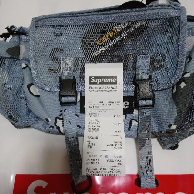 supreme waist bag 20ss blue camo - ウエストポーチ